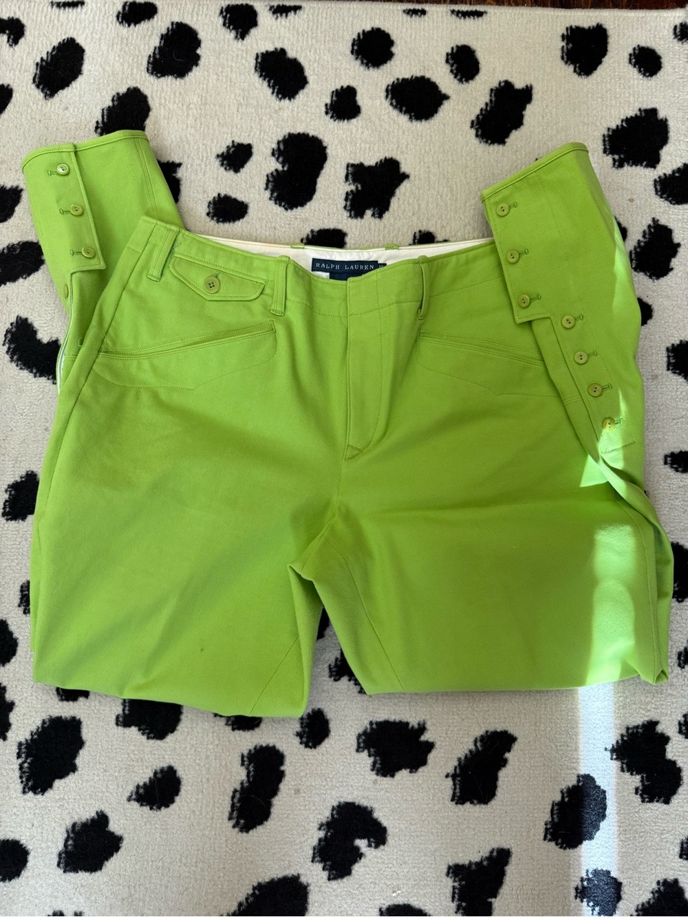 Ralph Lauren Lime Green Riding Trousers